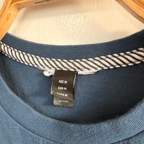 VOLCOM Men's 100% Cotton Blue T-Shirt Size Medium - Picture 4 of 6